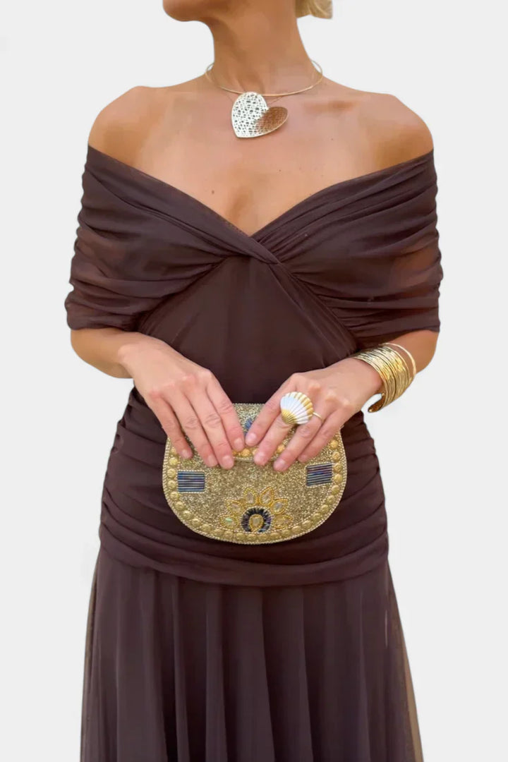 Florayne™ - Elegant V-ringad Flowy Midiklänning